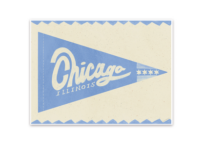 Chicago Pennant Print