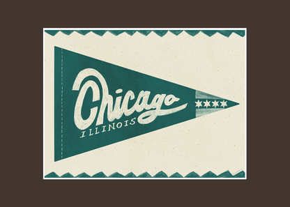 Chicago Pennant Print