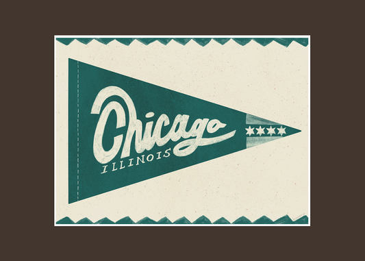Chicago Pennant Print