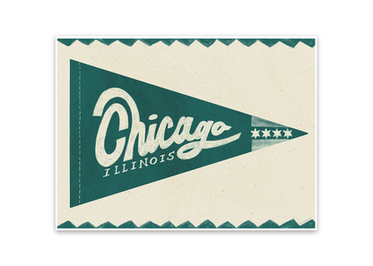 Chicago Pennant Print